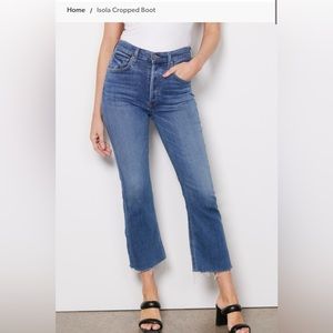 Citizens of humanity Isola cropped boot in lawless